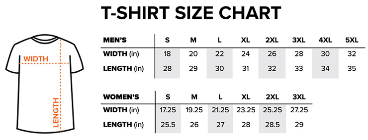 Sizing Chart – Loot Crate Help Center